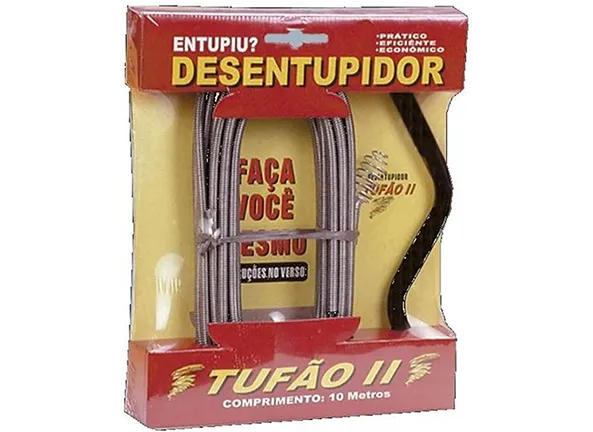 Desentupidor de Canos Tufão Profissional com Mola Rotativa 10m Pias, Vaso Sanitário e Calhas em Capivari